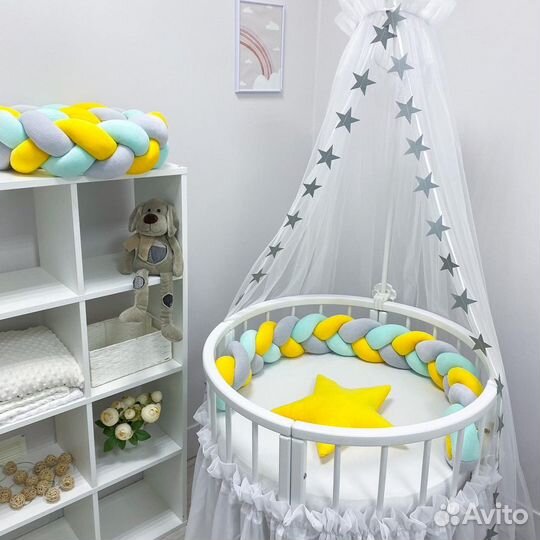 Бортик-коса в детскую кровать