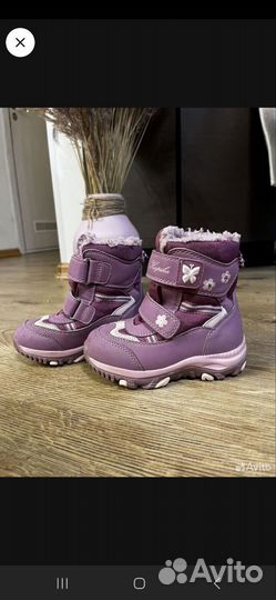 Ботинки зимние для девочки 23