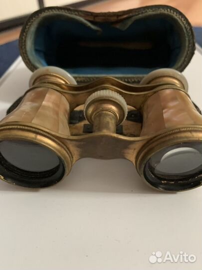 Театральный бинокль перламутр старинный