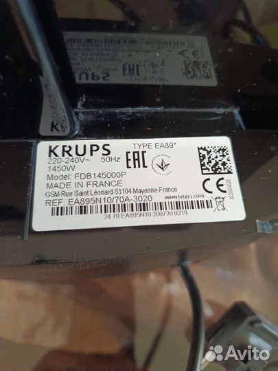 Кофемашина krups новая EA895N