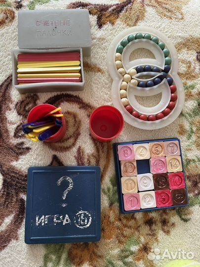 Развивающие игры СССР счетные палочки головоломки