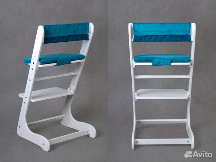 Белый растущий стул