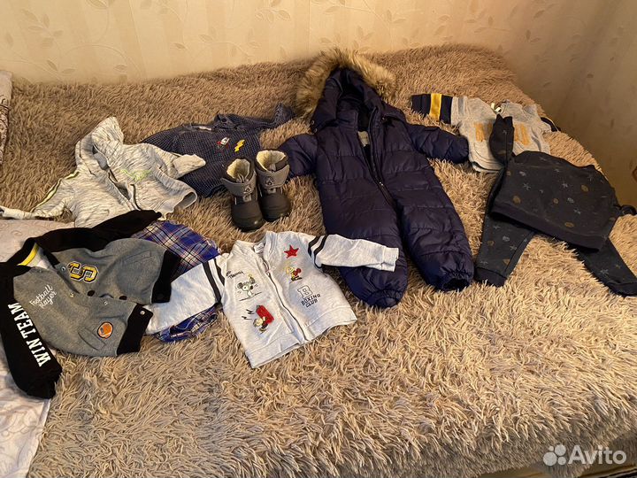 Детские вещи пакетом на мальчика 80 86