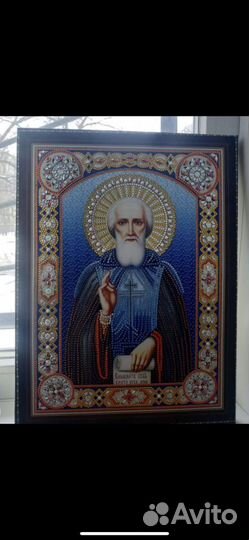 Икона из бисера, новая Алмазная мозайка