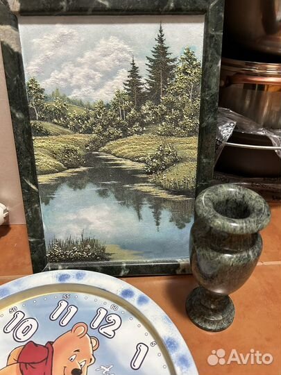 Картина из камня и ваза в комплект