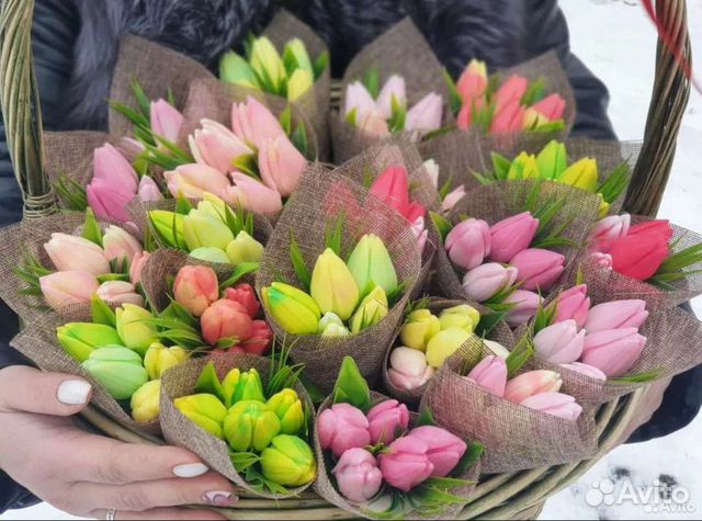 Тюльпаны из мыла ручной работы к 8 марта оптом