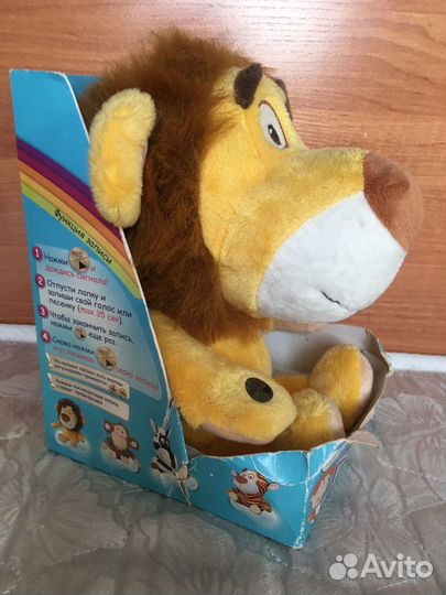Повторяшка говоряшка львенок игрушка