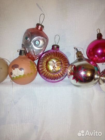 Елочные кремлевские игрушки СССР толстое стекло