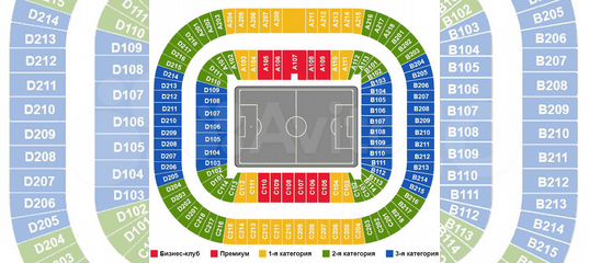Газпром арена схема зала