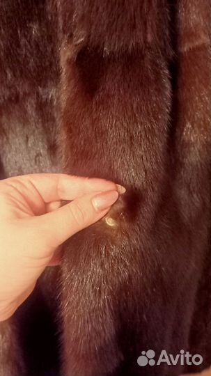 Шуба норковая с капюшоном