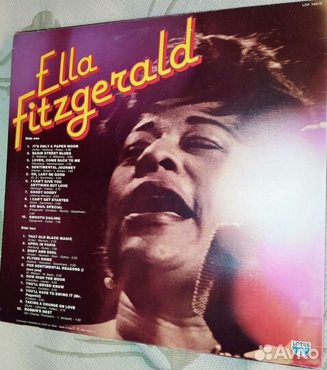 Ella Fitzgerald 20 Greatest Hits 1982 Italy Ориг