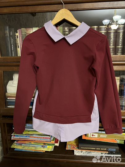 Школьная форма для девочки бордовая 146