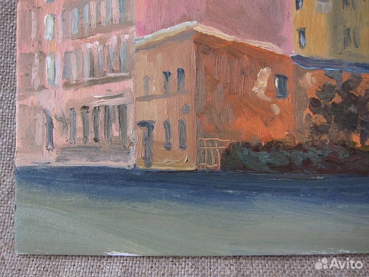 Картина маслом пейзаж с Питером