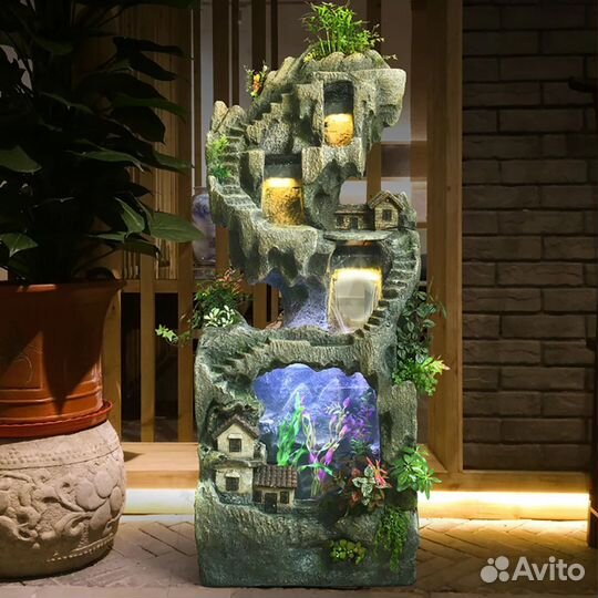 Искусственный водопад декоративный фонтан