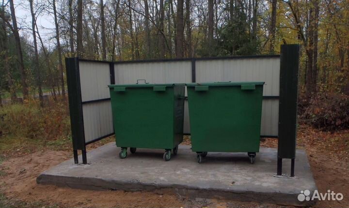 Мусорный контейнер металлический