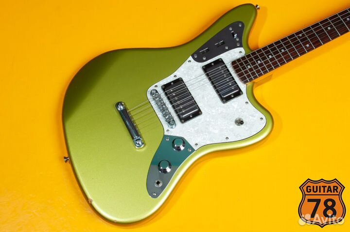 Редкий Fender Jaguar HH TOM Gold and Bucks Japan