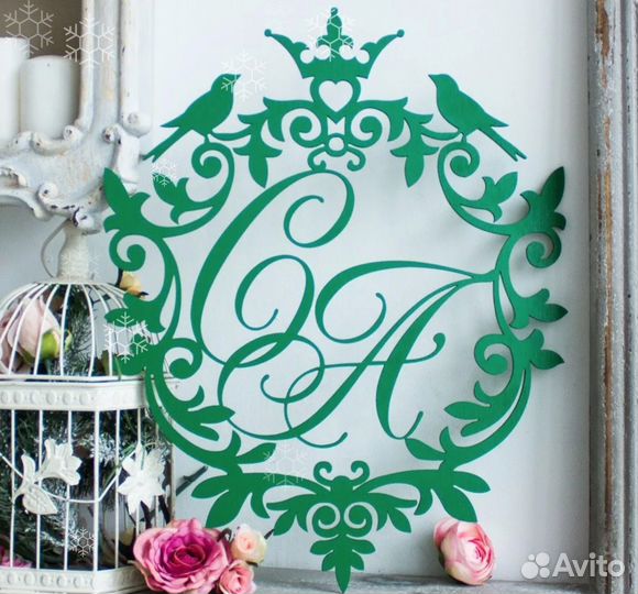 Монограмма на свадьбу