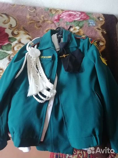 Аксельбант кадетский, галстук, погоны, зажим