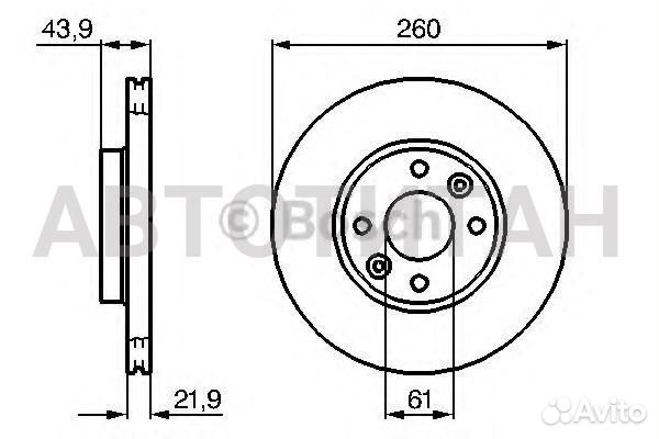 0 986 479 103 диск тормозной передний Nissan Micra