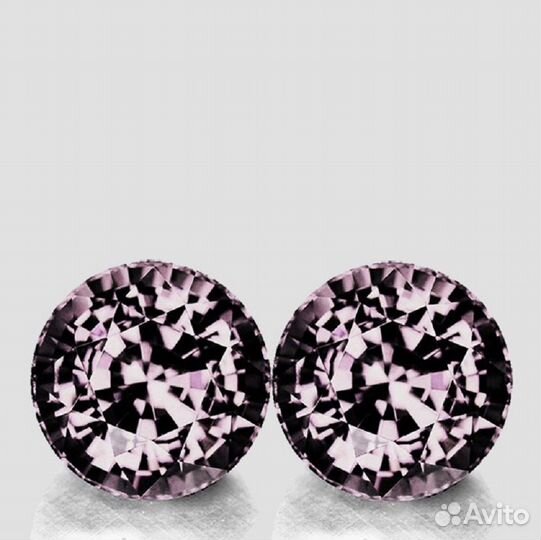 Шпинель натуральная 0,71Ct 2шт 4,0мм VVS Круг