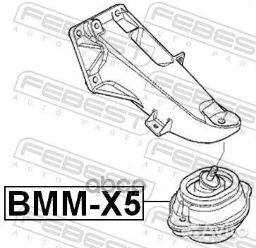 Опора двигателя передняя BMW X5(E53) febest BMM-X5