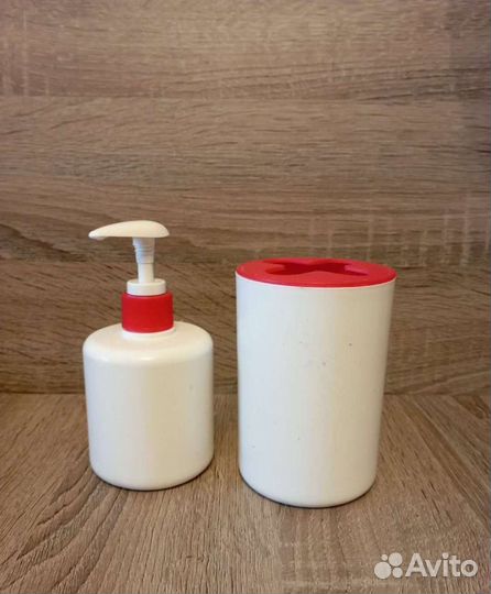 Дозатор для мыла и стакан для зубных щеток икеа