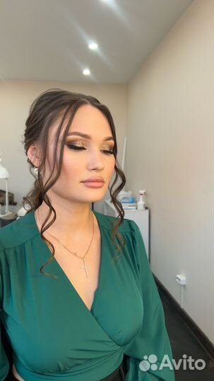 Любой макияж+прическа