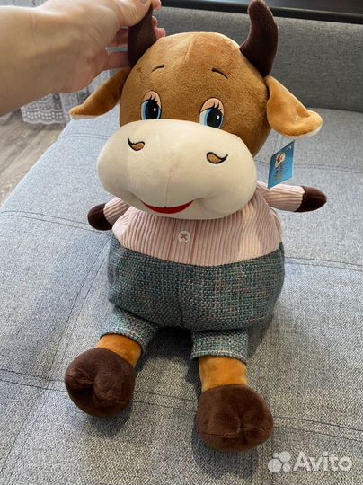 Мягкая игрушка новая Бычок с местом для наполнения