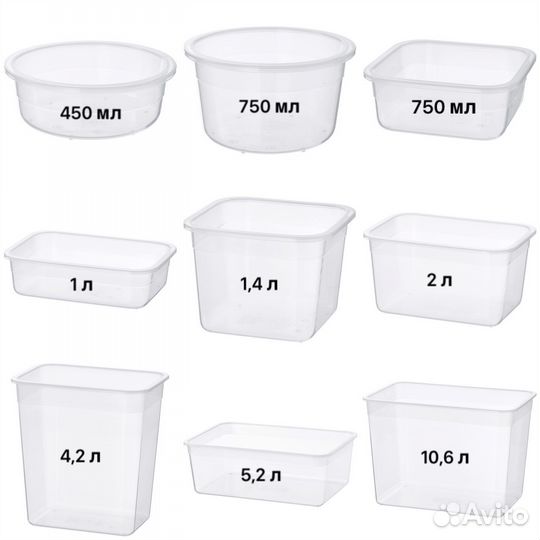 Контейнеры и крышки IKEA 365+ все варианты