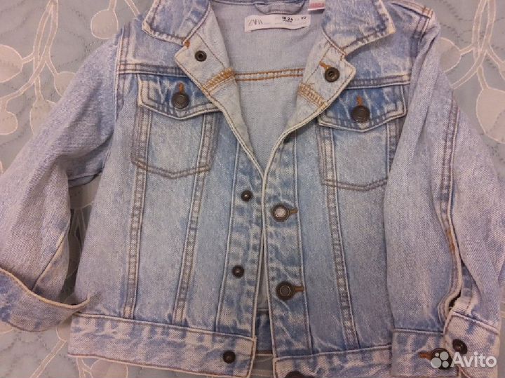 Джинсовая куртка детская 92