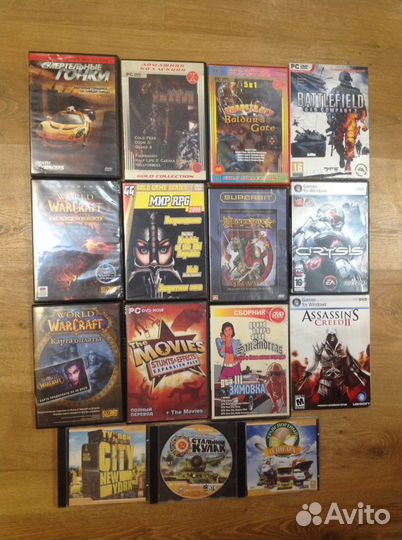 Диски с играми для компьютера