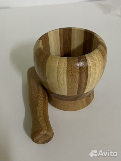 Ступка деревянная (лакированная)