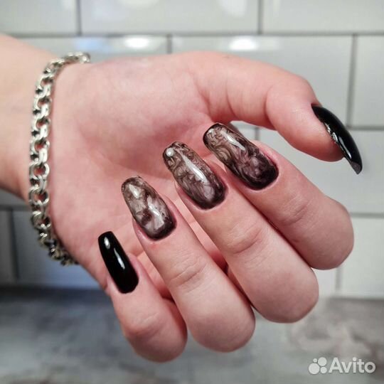 Наращивание ногтей, гелевая коррекция, гель-лак