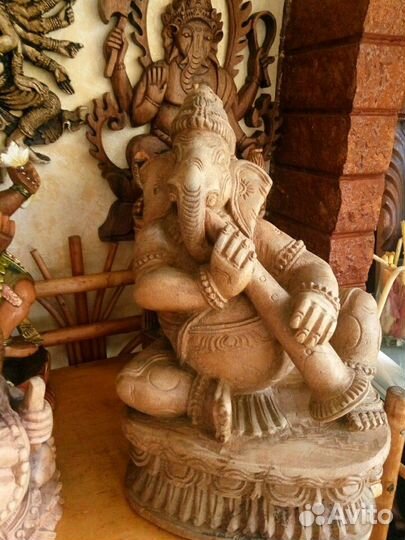 Ганеша деревянный 50х годов прошлого века