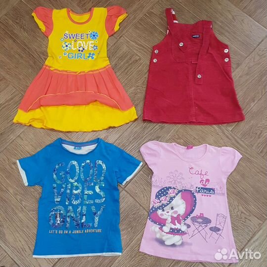Вещи пакетом на девочку 104 110