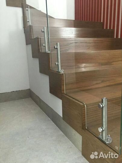 Перила из стекла лестничные ограждения