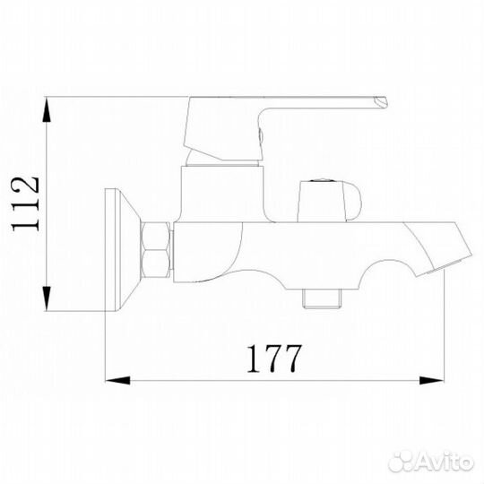 Osgard 83323 Смеситель для ванны