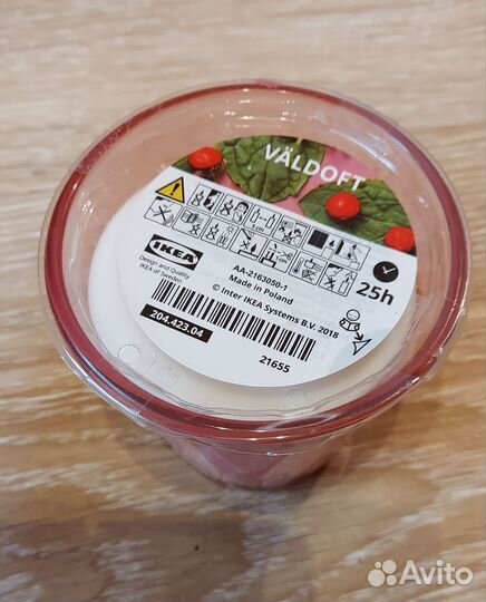 Valdoft свеча ароматическая икеа 25 ч
