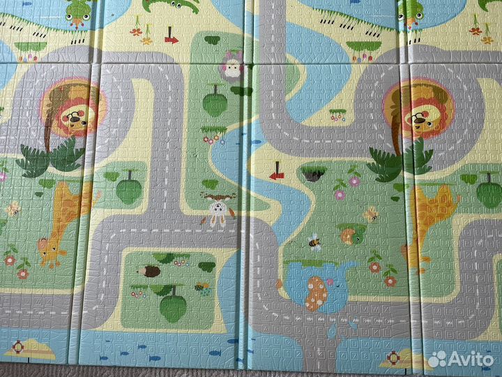 Складной детский коврик для ползания