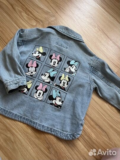 Джинсовая куртка zara для девочки размер 86