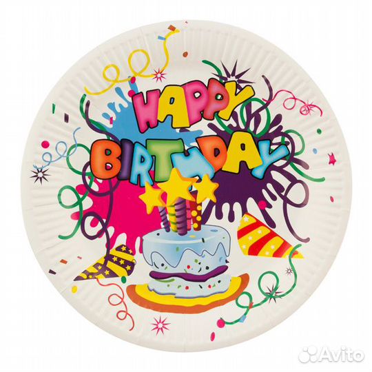 Набор тарелок волшебная страна Happy Birthday 6шт