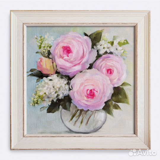 Картина холст, масло в раме 