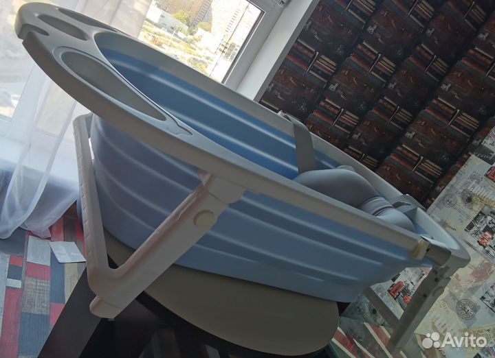 Ванночка для купания складная с матрасиком