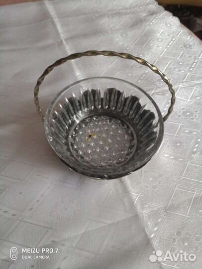 Конфетница мельхиор СССР