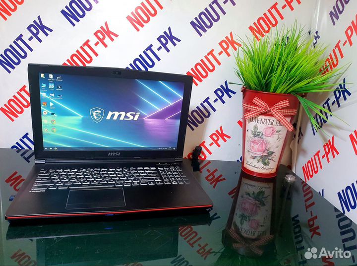 Игровой ноутбук MSI core i7 6700HQ/gtx960/16гб