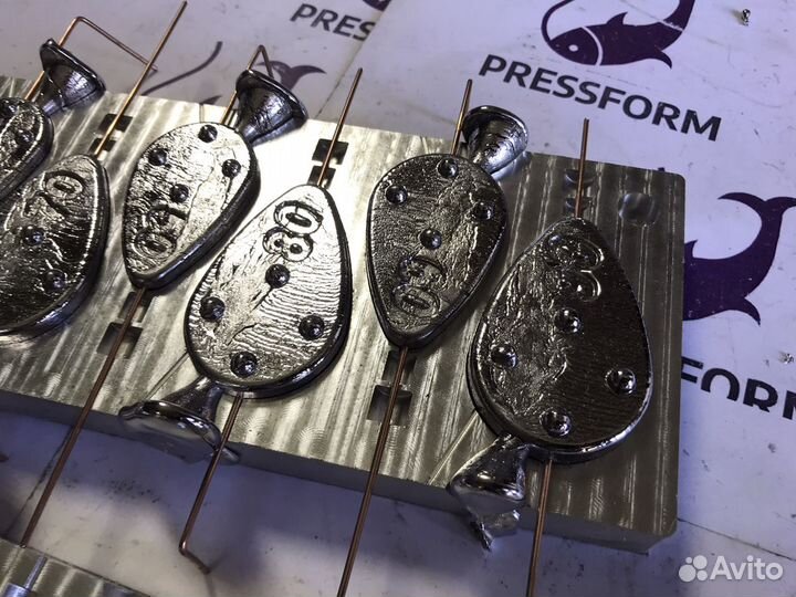 Форма чпу для литья грузил «Ложка с грунтоз.»