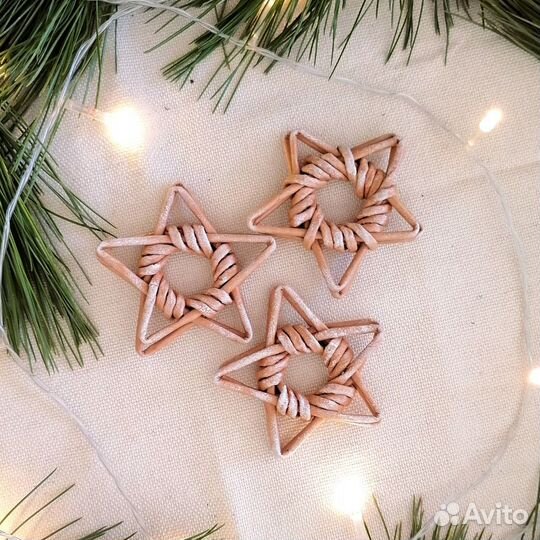 Набор ёлочных игрушек ручной работы