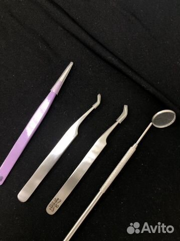 Пинцет для наращивания ресниц