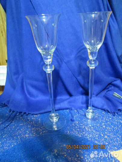 Свадебные бокалы - подсвечники