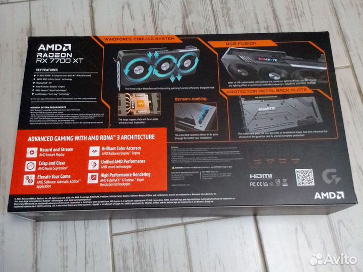 Видеокарта Gigabyte AMD Radeon RX 7700XT, 7600